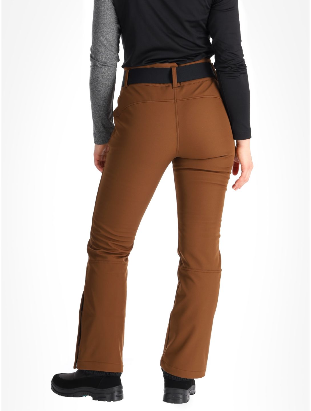 Luhta, Joentaus C pantaloni da sci softshell donna Chocolat marrone 