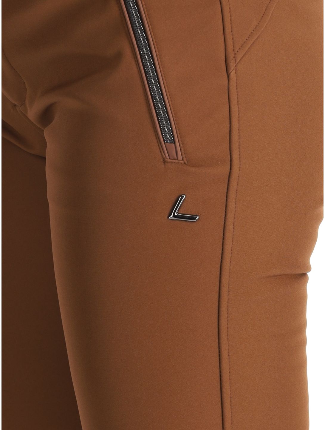 Luhta, Joentaus C pantaloni da sci softshell donna Chocolat marrone 