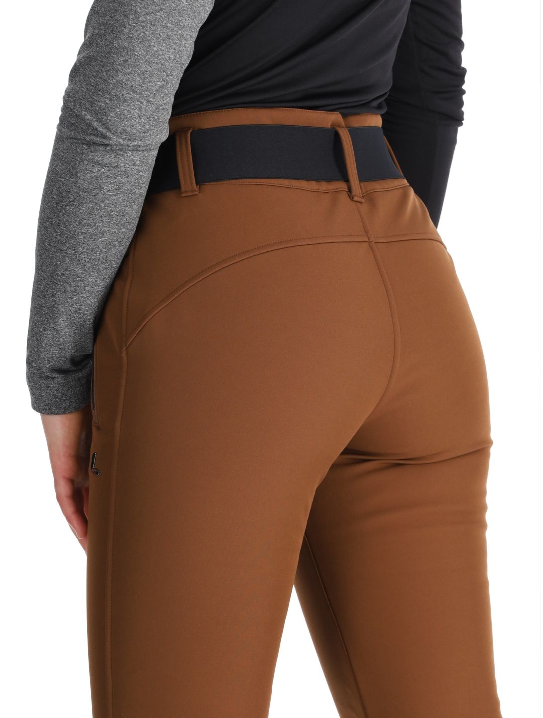 Luhta, Joentaus C pantaloni da sci softshell donna Chocolat marrone 