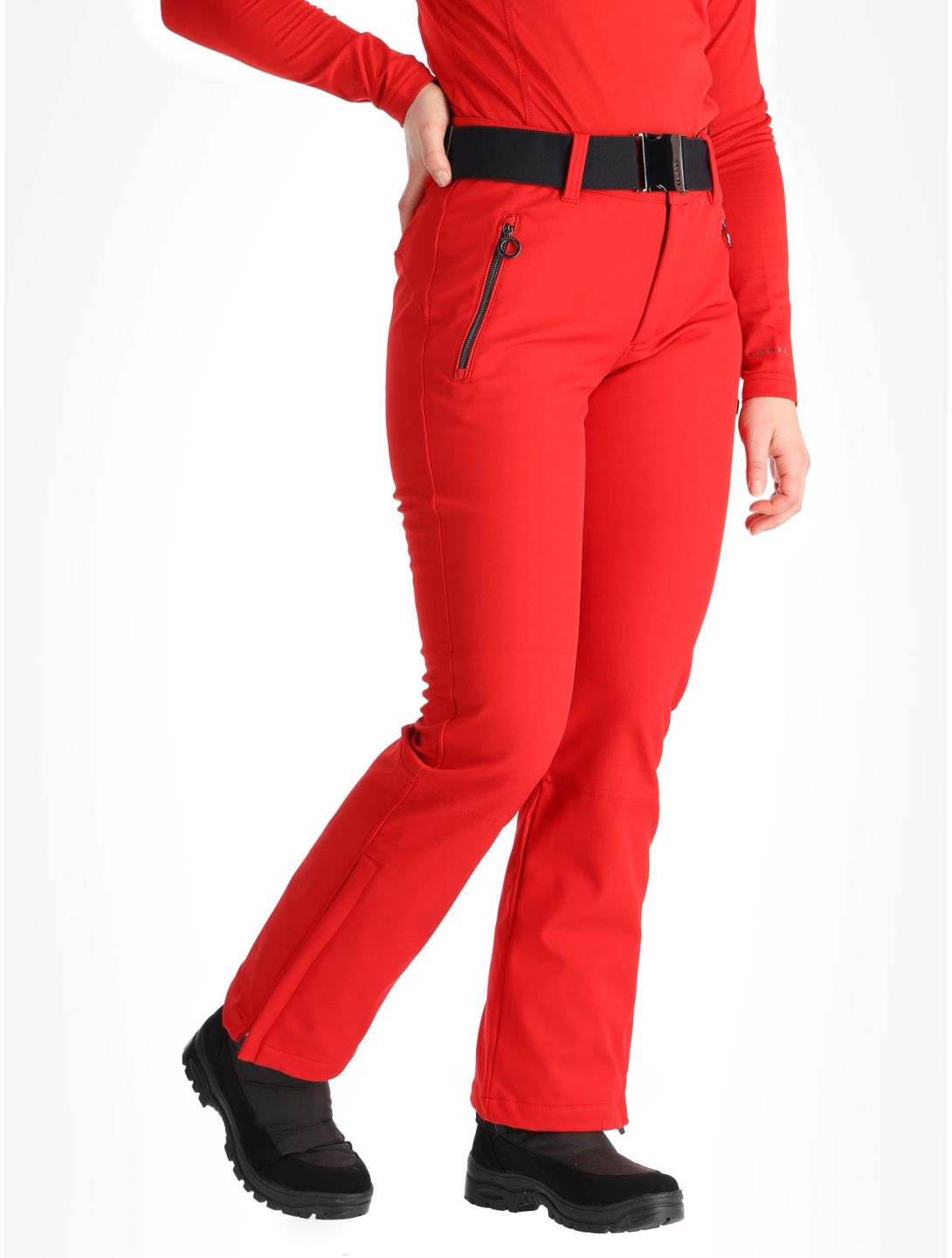 Luhta, Joentaus C pantaloni da sci softshell donna Cranberry rosso 