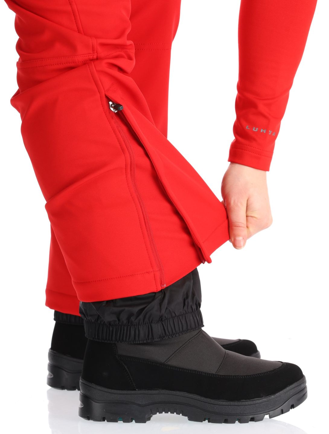 Luhta, Joentaus C pantaloni da sci softshell donna Cranberry rosso 