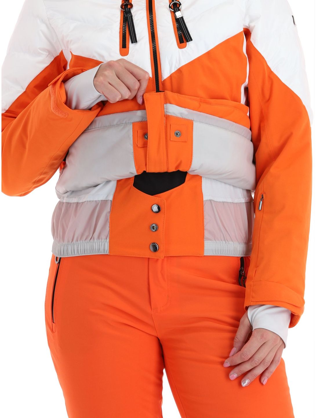 Luhta, Kanervala giacca sci donna Orange arancio, bianco 