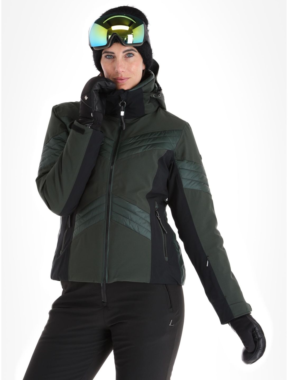 Luhta, Karravaara giacca sci donna Dark Green nero, verde 