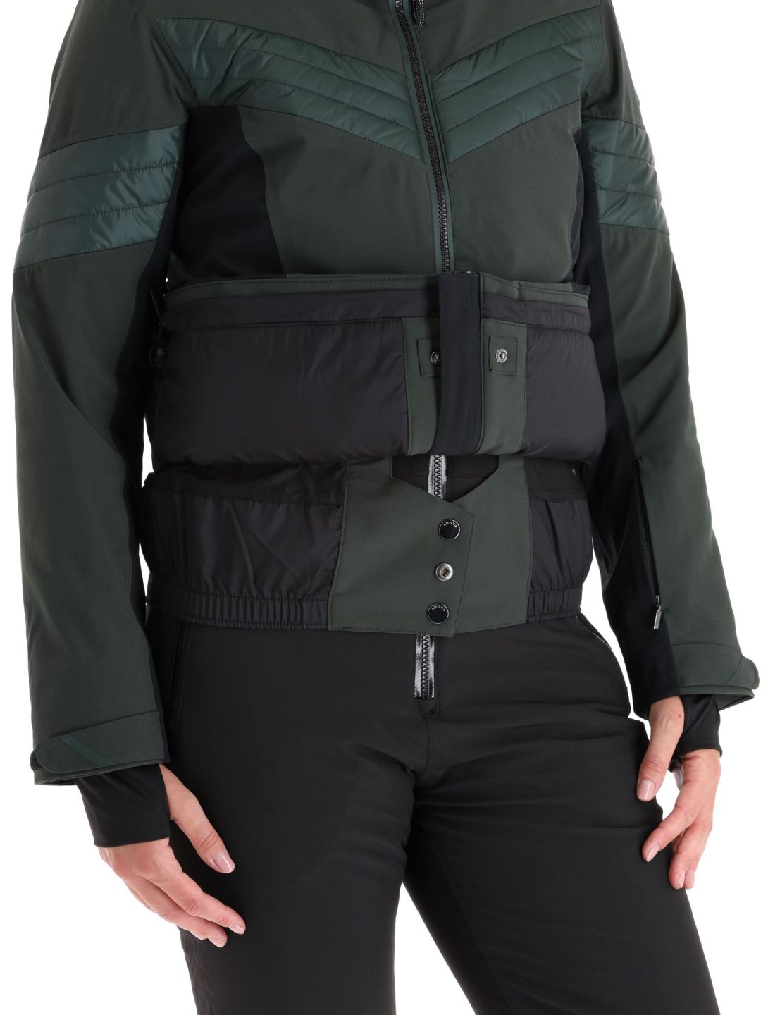 Luhta, Karravaara giacca sci donna Dark Green nero, verde 