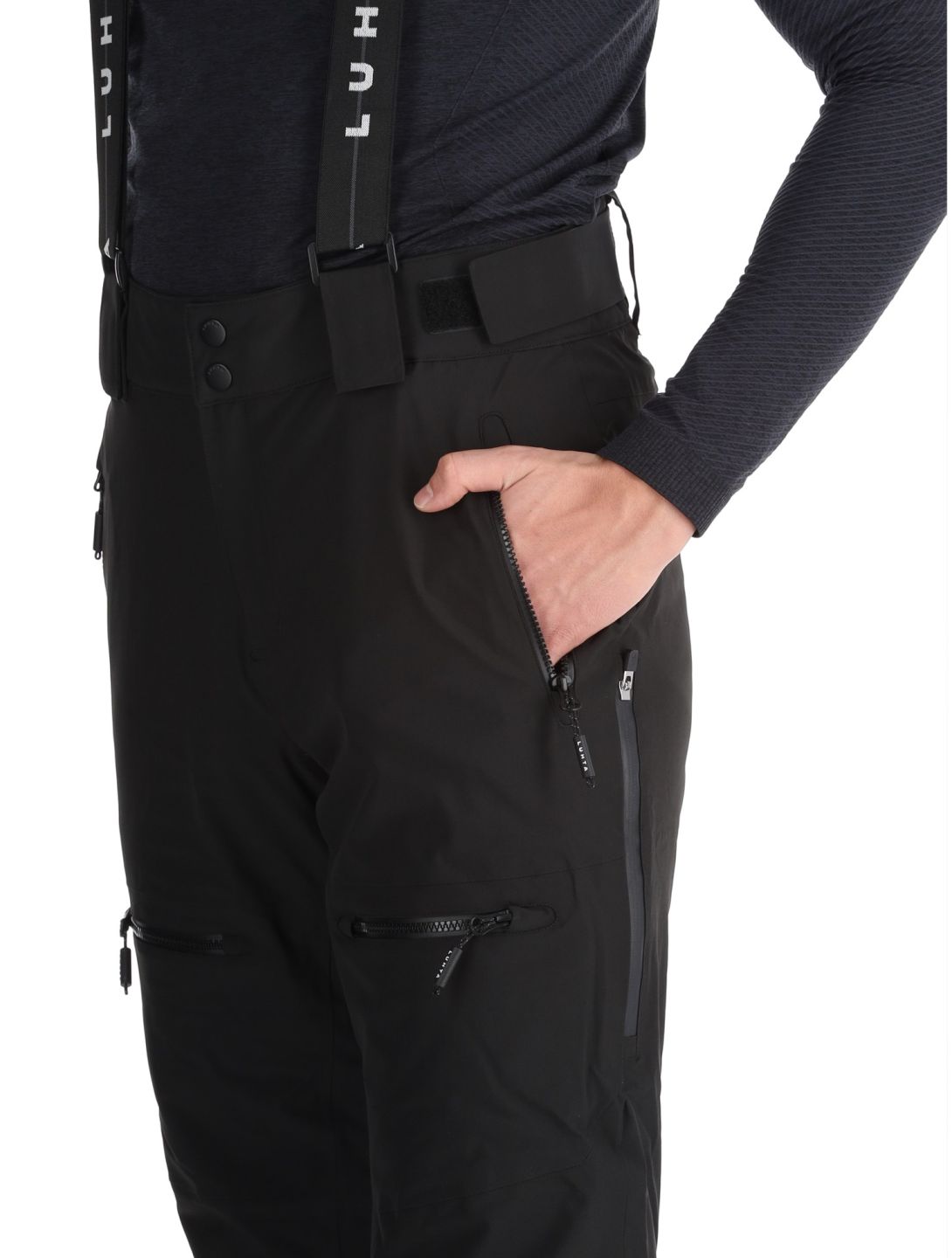 Luhta, Kovero pantaloni da sci uomo Black nero 