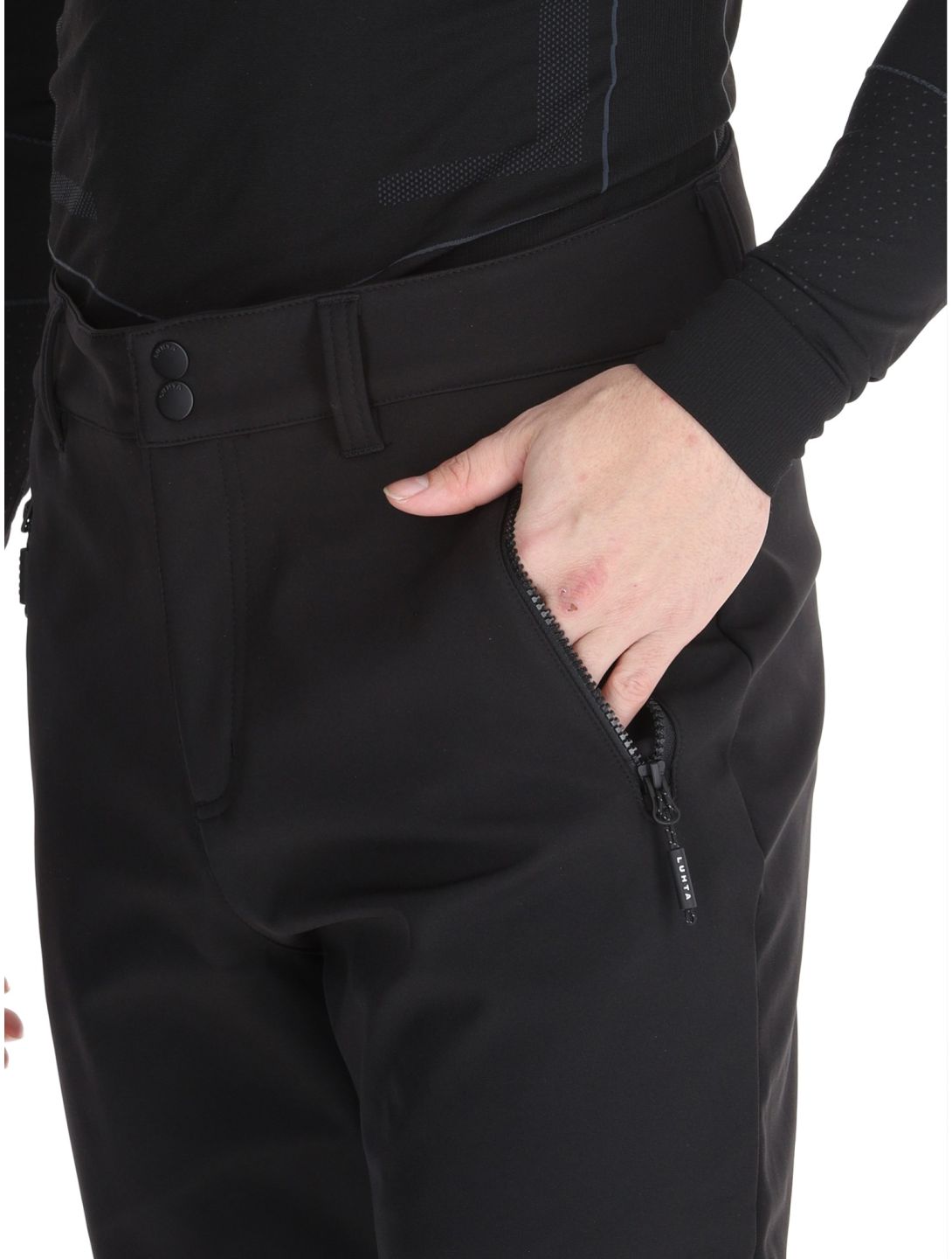 Luhta, Kuusamo pantaloni da sci softshell uomo Black nero 