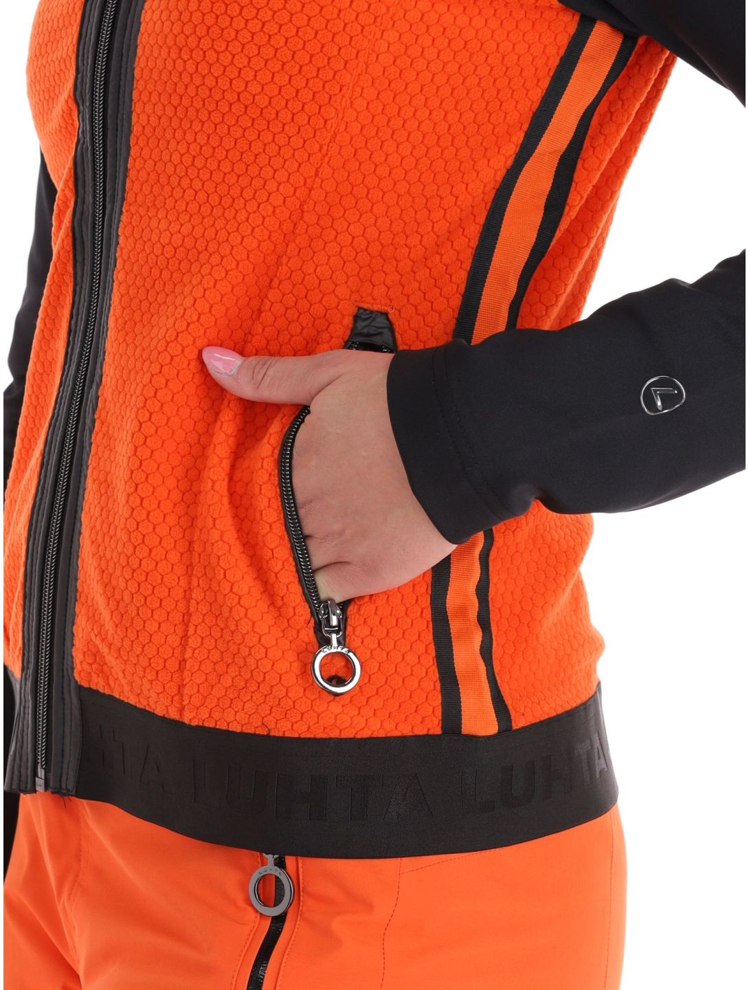 Luhta, Lainiotunturi gilet donna Orange arancio, nero 