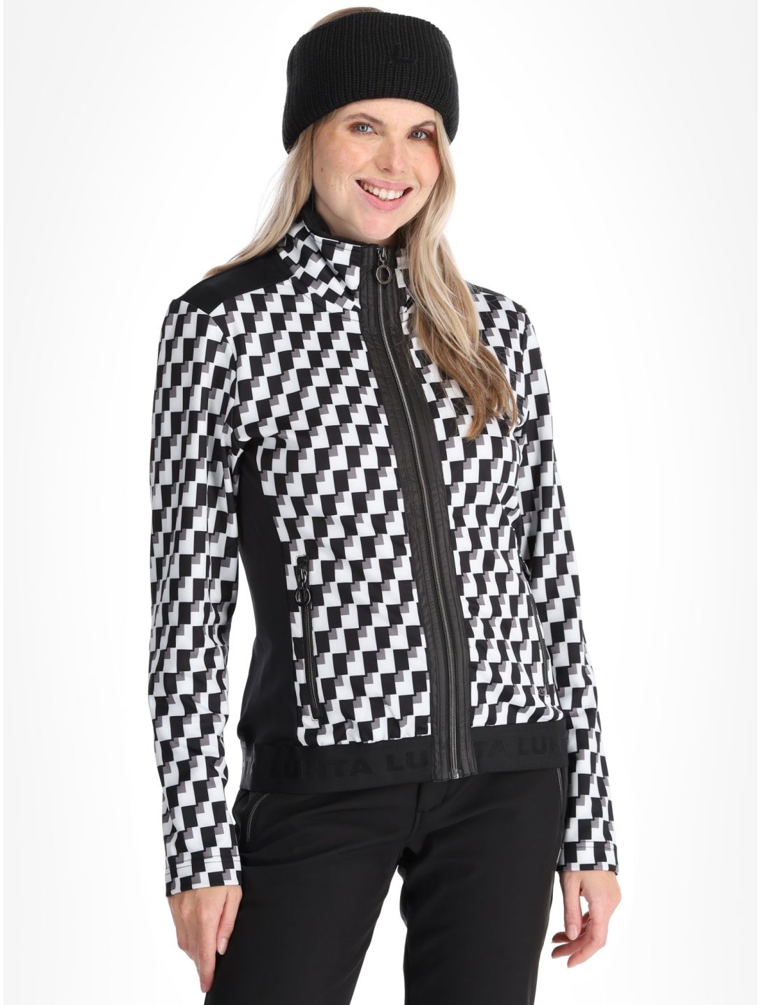 Luhta, Lompola gilet donna Black / White bianco, nero 