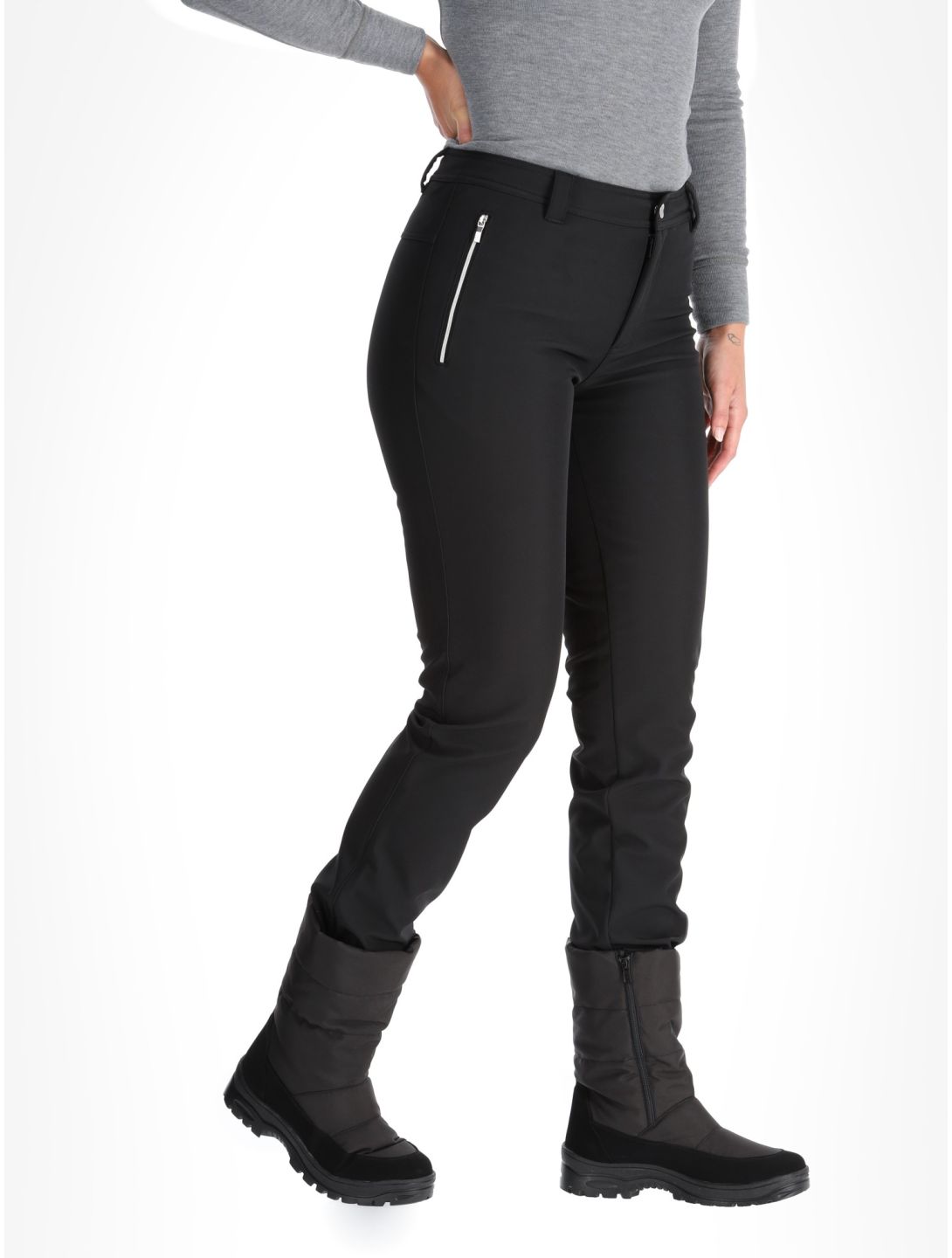 Luhta, Luhta Erottaja pantaloni da sci softshell donna Black nero 