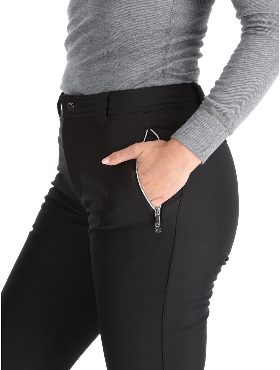 Luhta, Luhta Erottaja pantaloni da sci softshell donna Black nero 