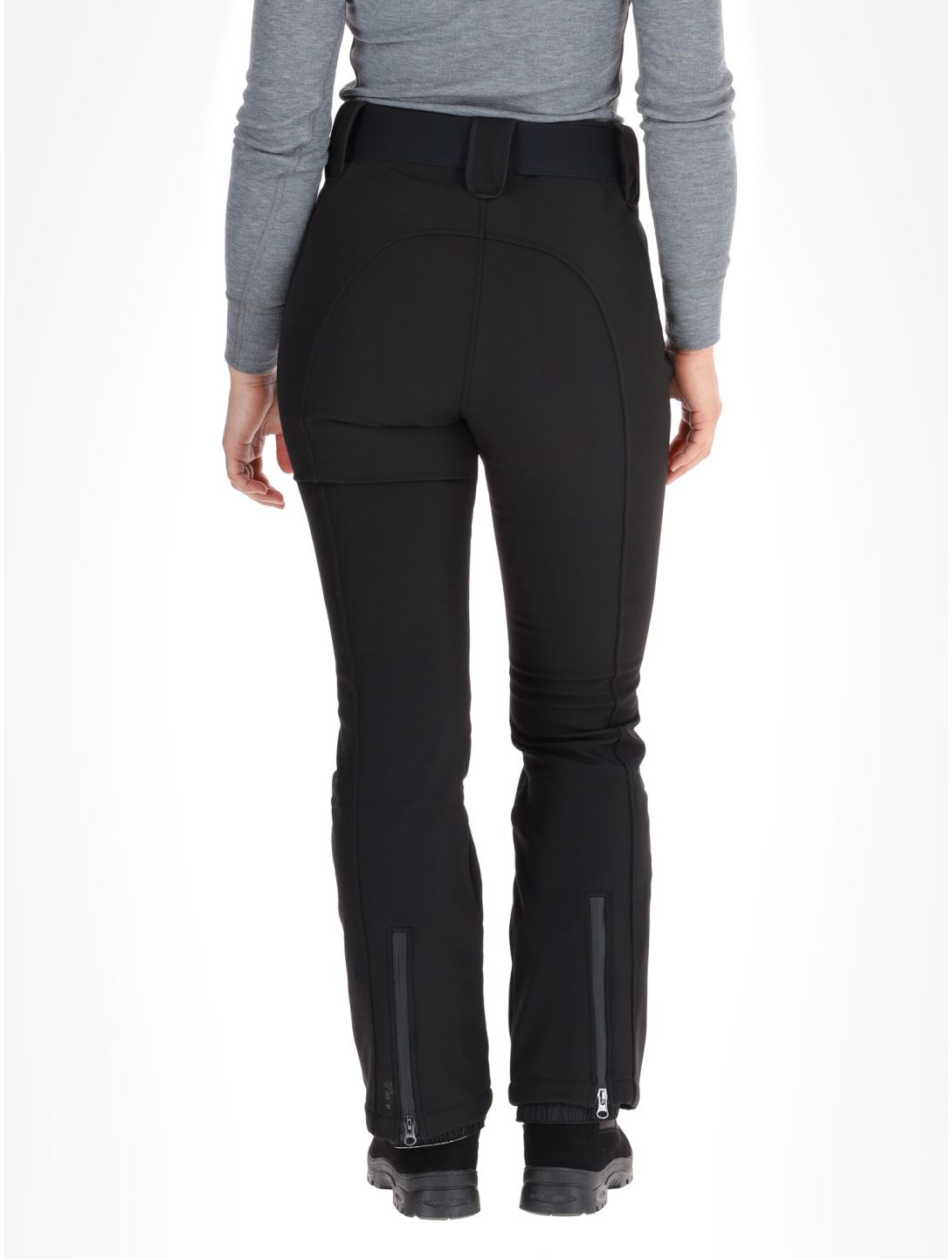 Luhta, Joensuu C pantaloni da sci softshell conformato corto donna Black nero 