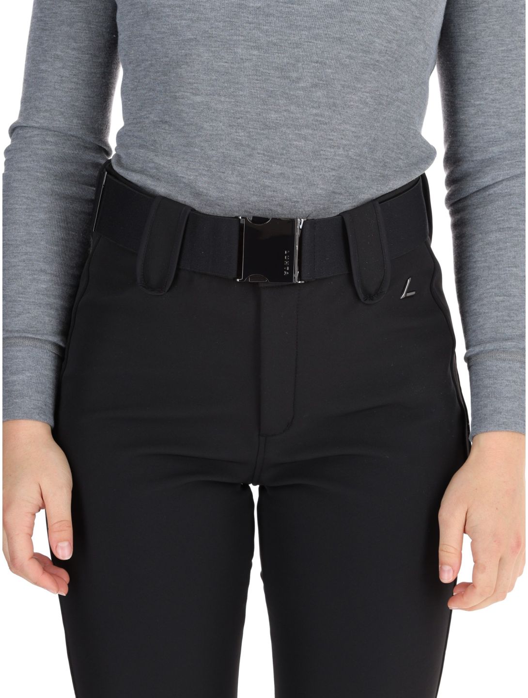 Luhta, Joensuu C pantaloni da sci softshell conformato corto donna Black nero 