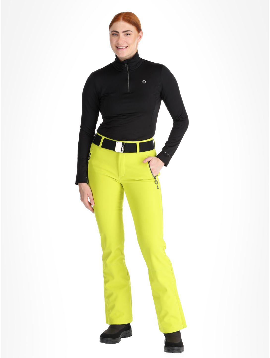 Luhta, Joentaus pantaloni da sci softshell donna Aloe verde 