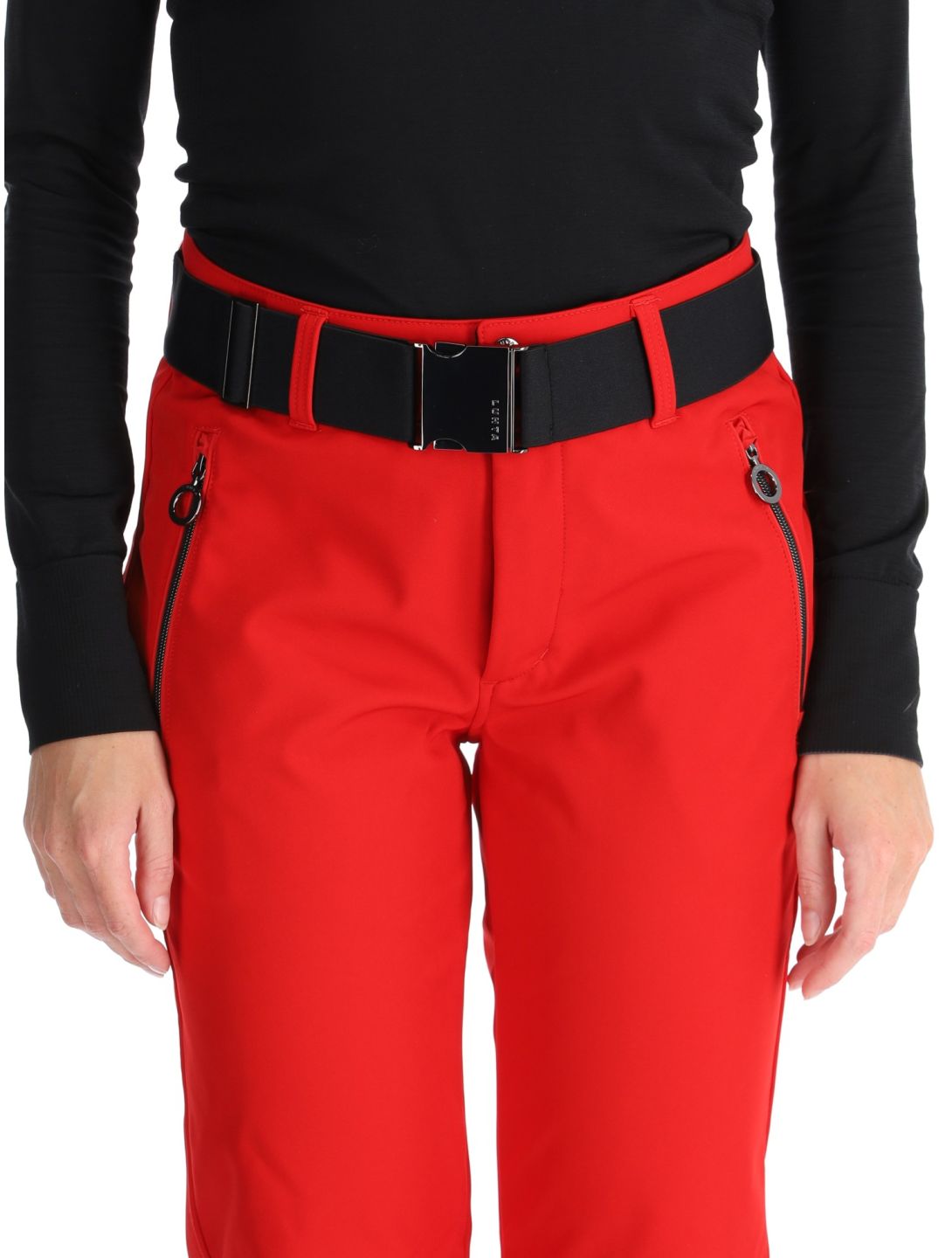 Luhta, Joentaus pantaloni da sci softshell donna Cranberry rosso 