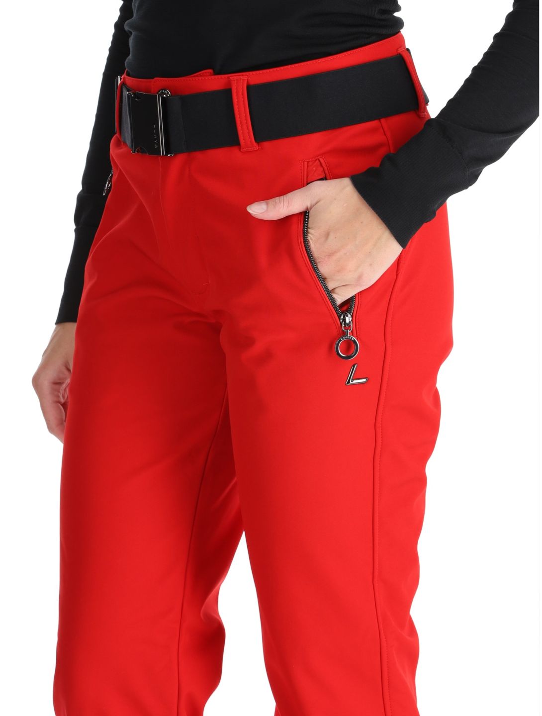 Luhta, Joentaus pantaloni da sci softshell donna Cranberry rosso 