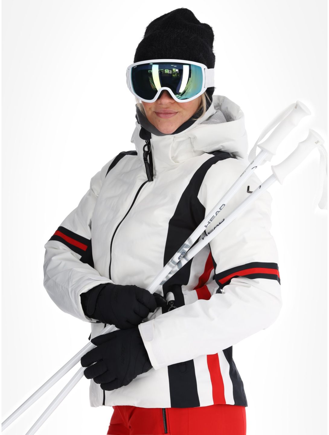 Luhta, Kaaresuvanto giacca sci donna Optic White bianco 