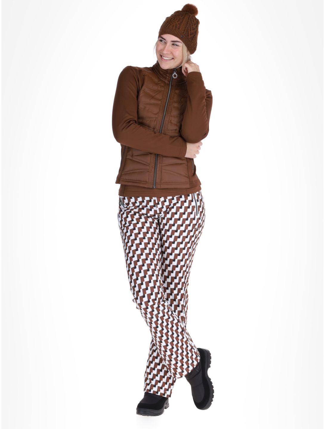 Luhta, Luosu gilet donna Chocolat marrone 