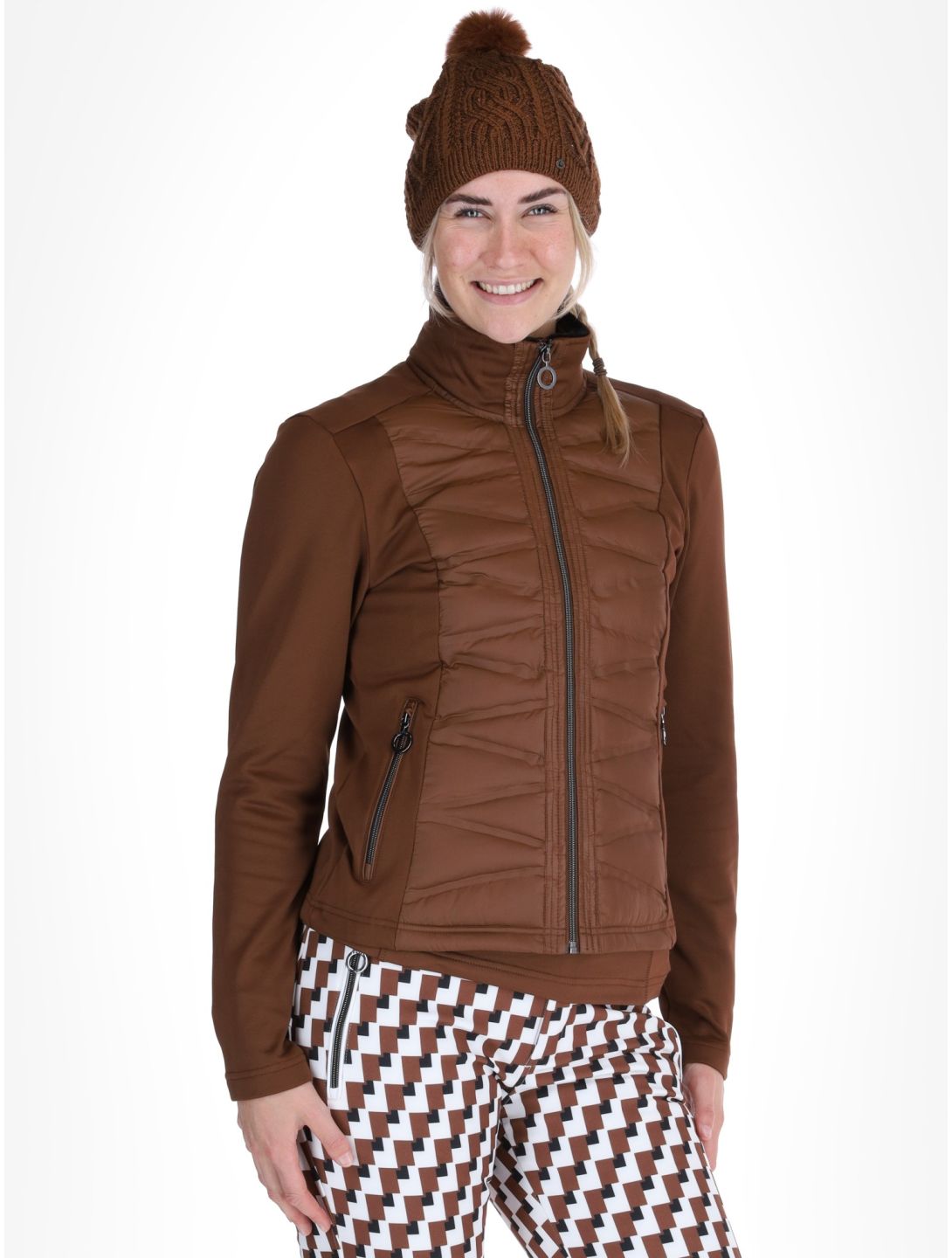 Luhta, Luosu gilet donna Chocolat marrone 