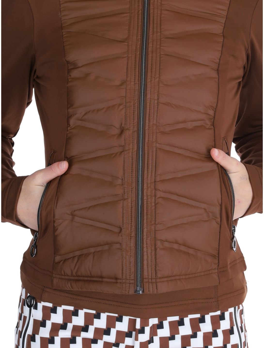 Luhta, Luosu gilet donna Chocolat marrone 