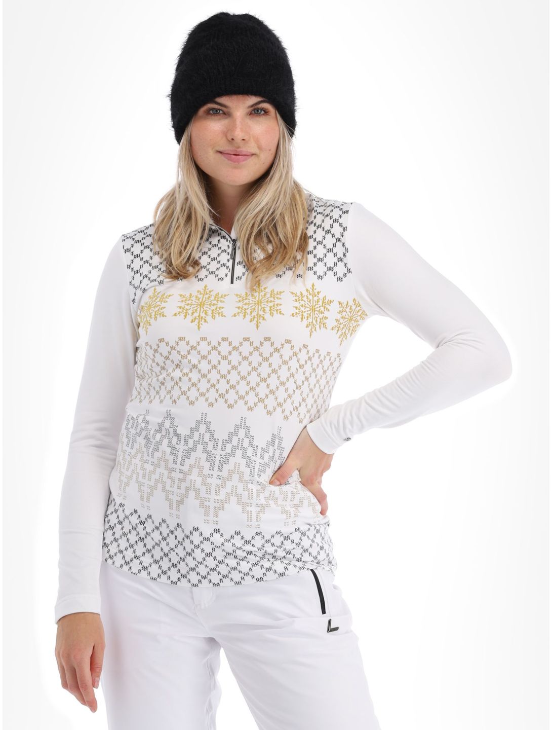 Luhta, Puolakkavaara maglione donna Optic White bianco 