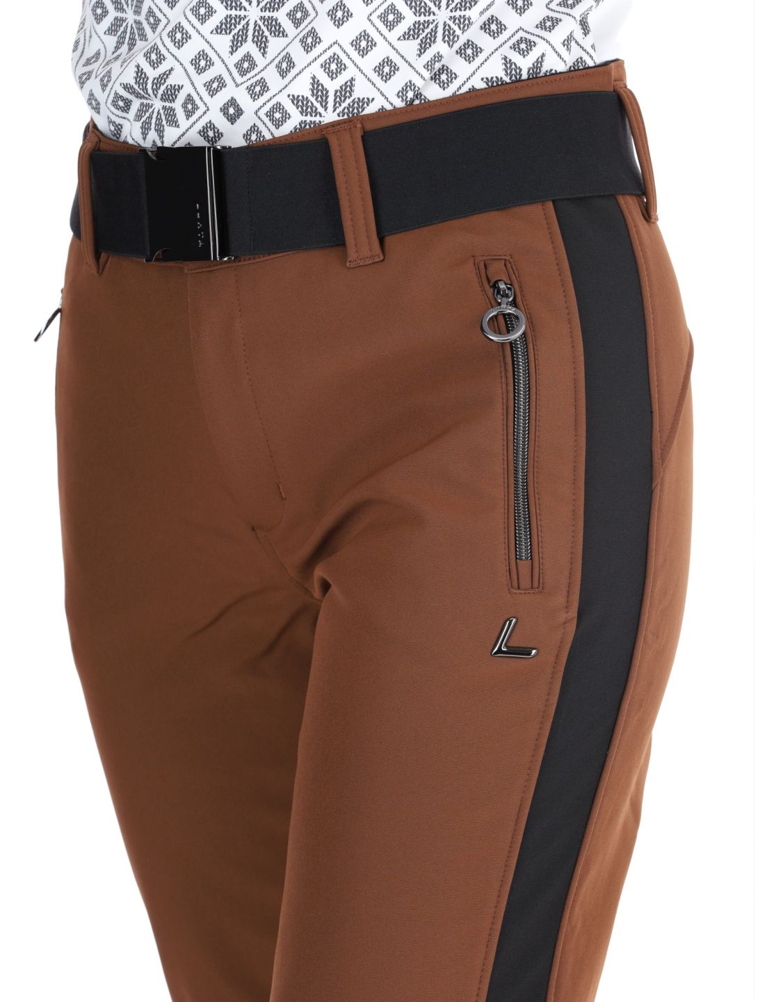 Luhta, Reututunturi pantaloni da sci softshell donna Chocolat marrone 