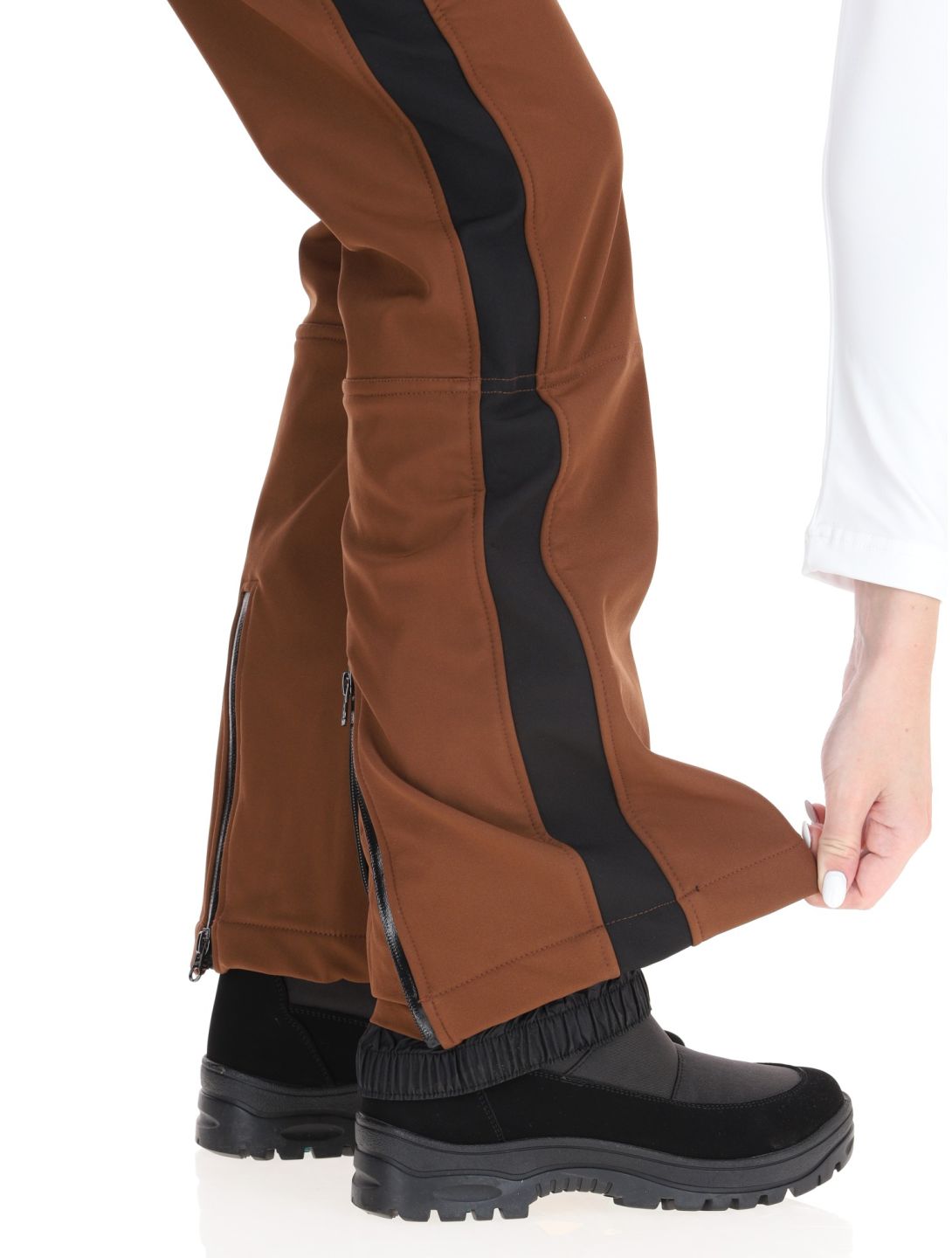 Luhta, Reututunturi pantaloni da sci softshell donna Chocolat marrone 