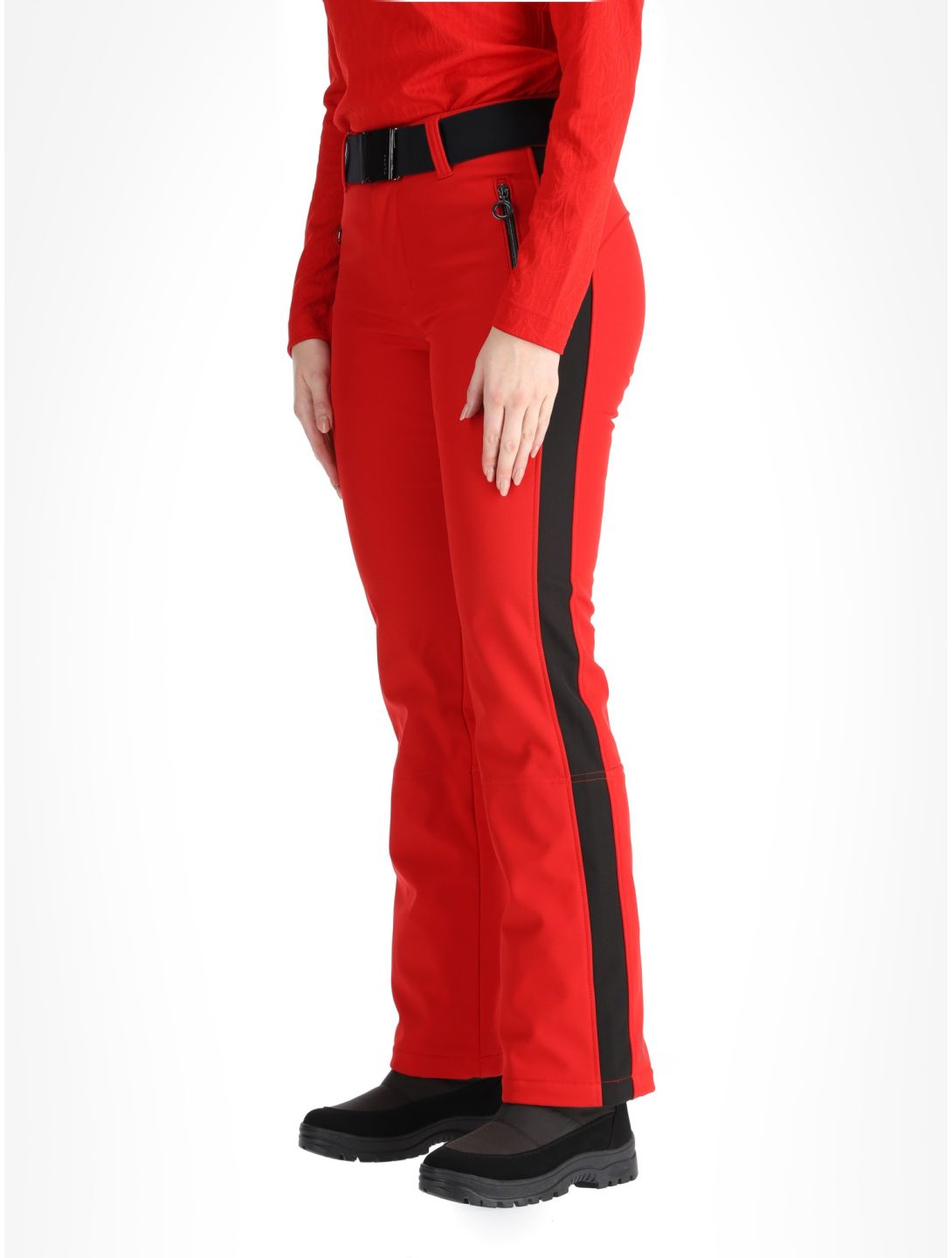 Luhta, Reututunturi pantaloni da sci softshell donna Cranberry rosso 