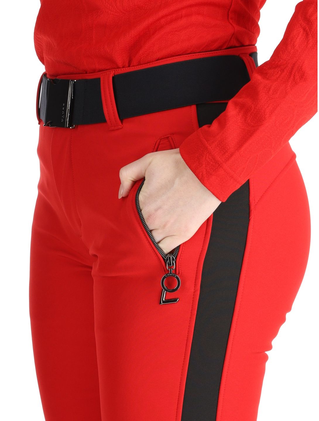 Luhta, Reututunturi pantaloni da sci softshell donna Cranberry rosso 