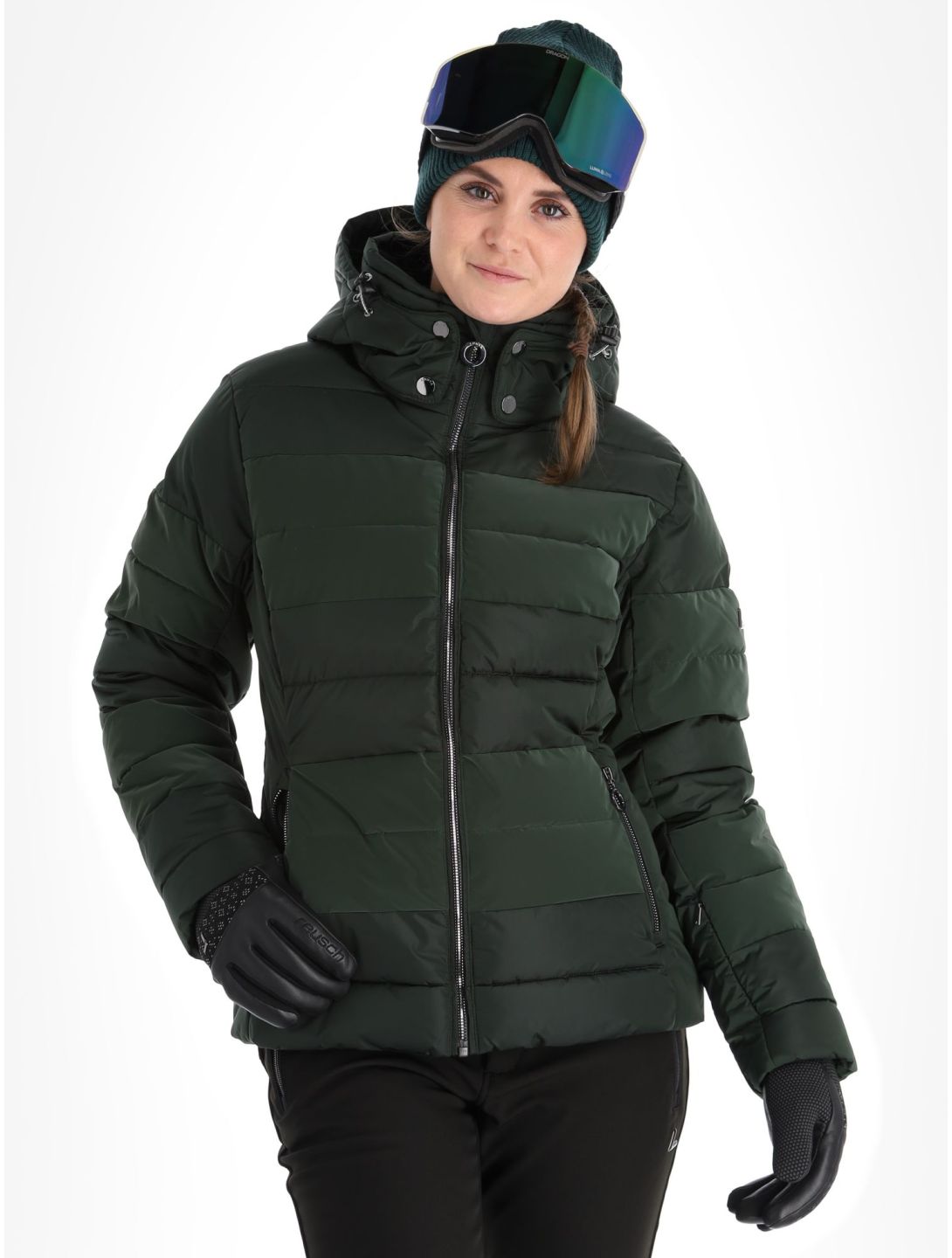 Luhta, Sammaltunturi giacca sci donna Dark Green verde 