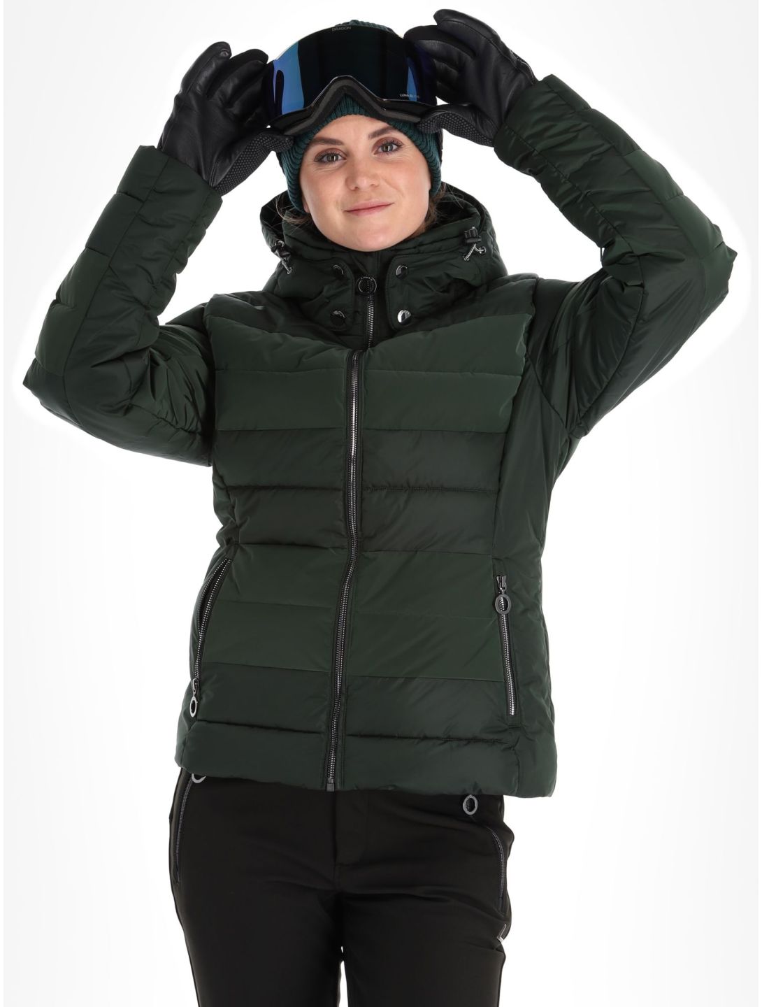 Luhta, Sammaltunturi giacca sci donna Dark Green verde 