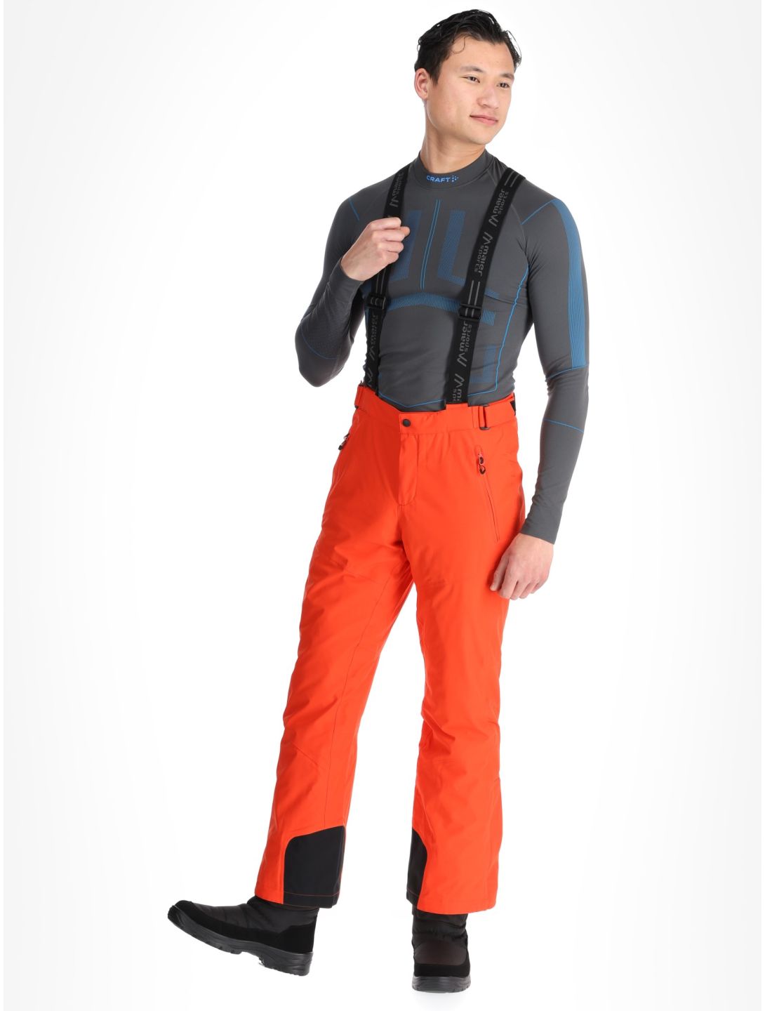 Maier Sports, Anton 2.1 pantaloni da sci uomo Paprika Flame arancio 