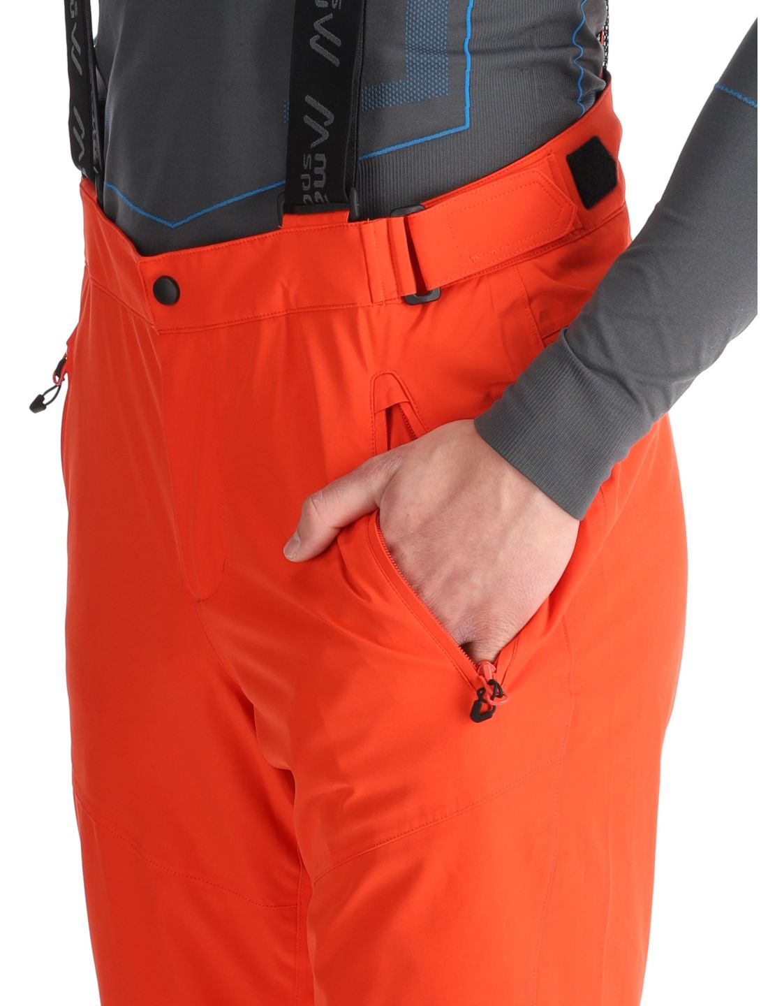 Maier Sports, Anton 2.1 pantaloni da sci uomo Paprika Flame arancio 