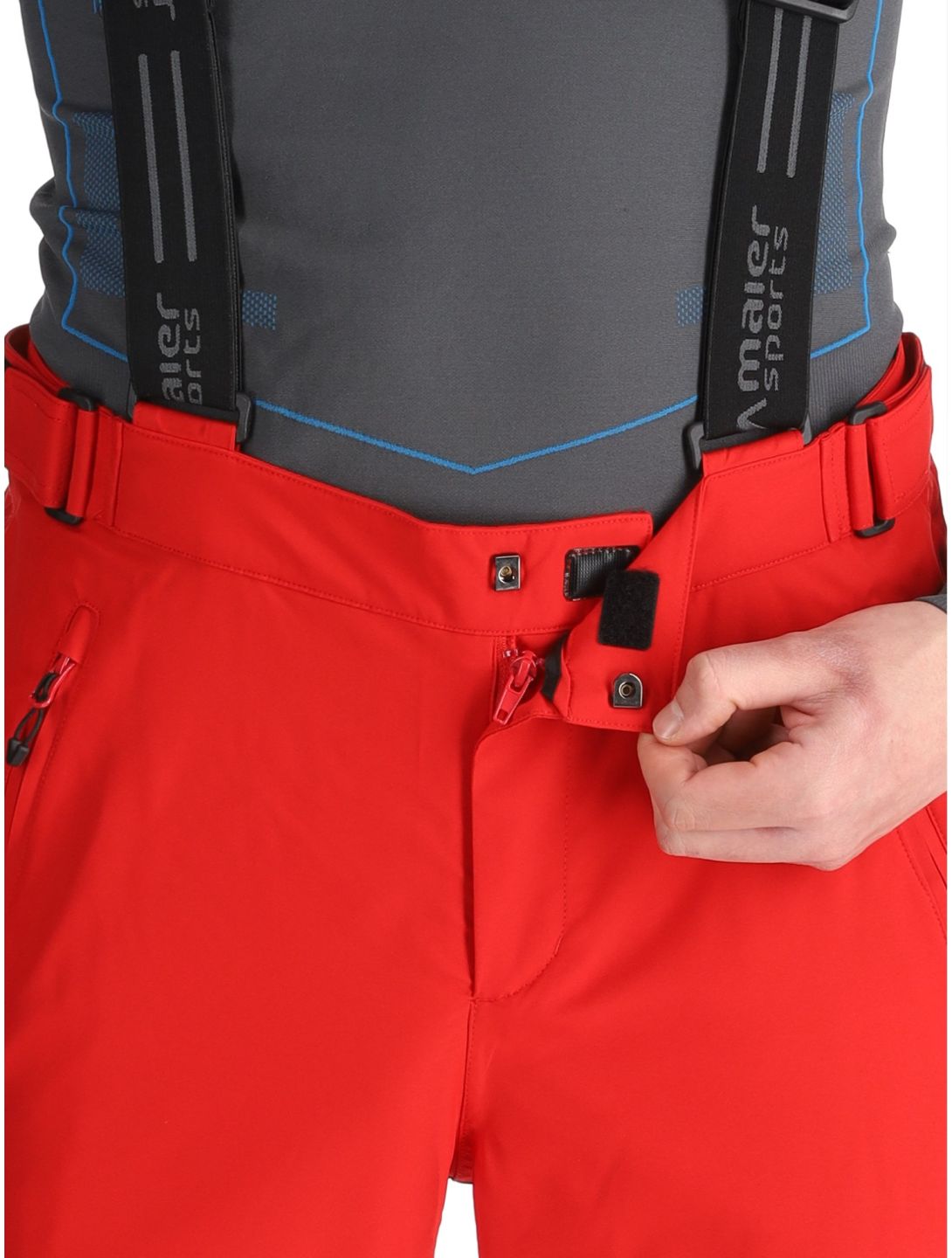 Maier Sports, Anton 2.1 pantaloni da sci uomo Salsa rosso 