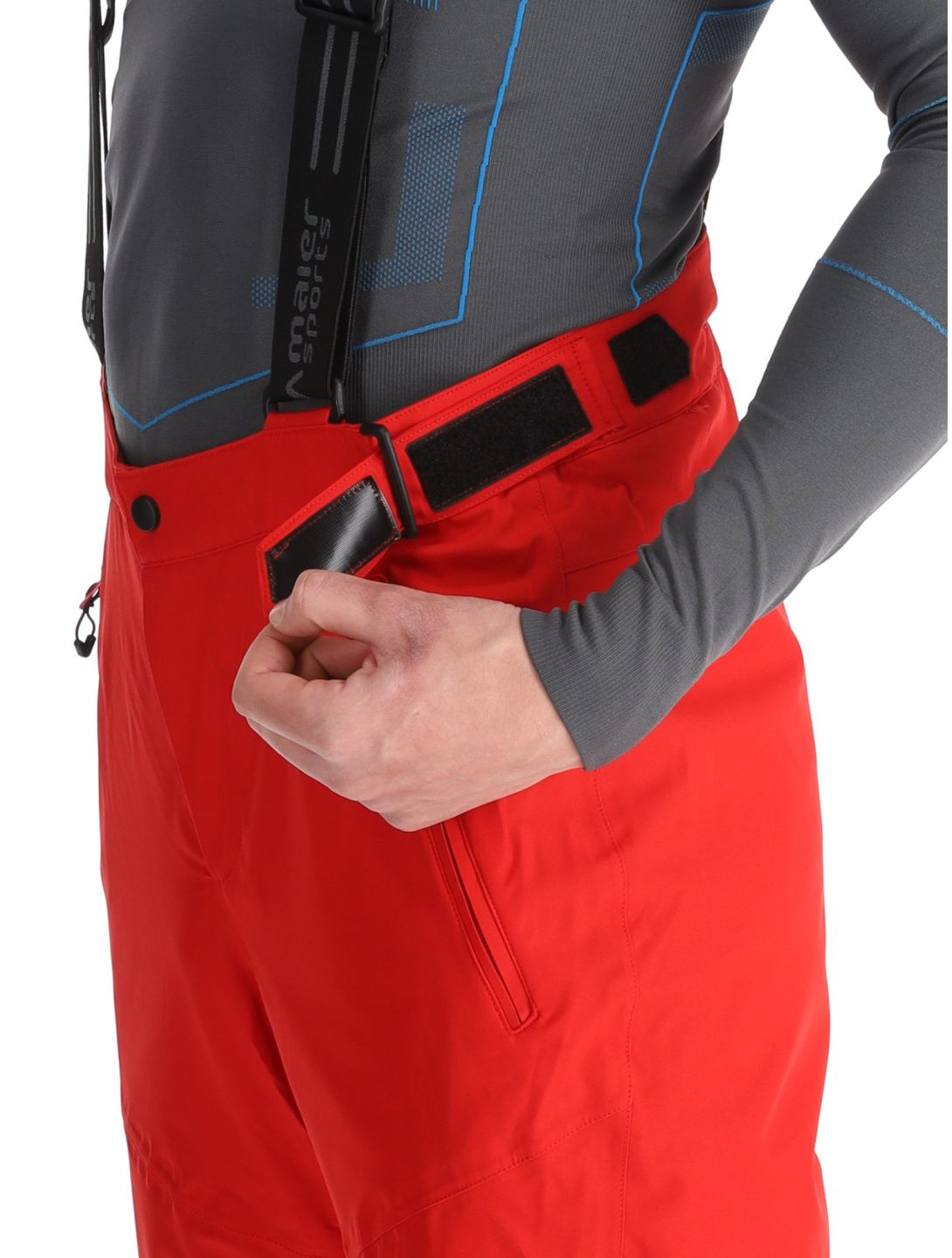 Maier Sports, Anton 2.1 pantaloni da sci uomo Salsa rosso 