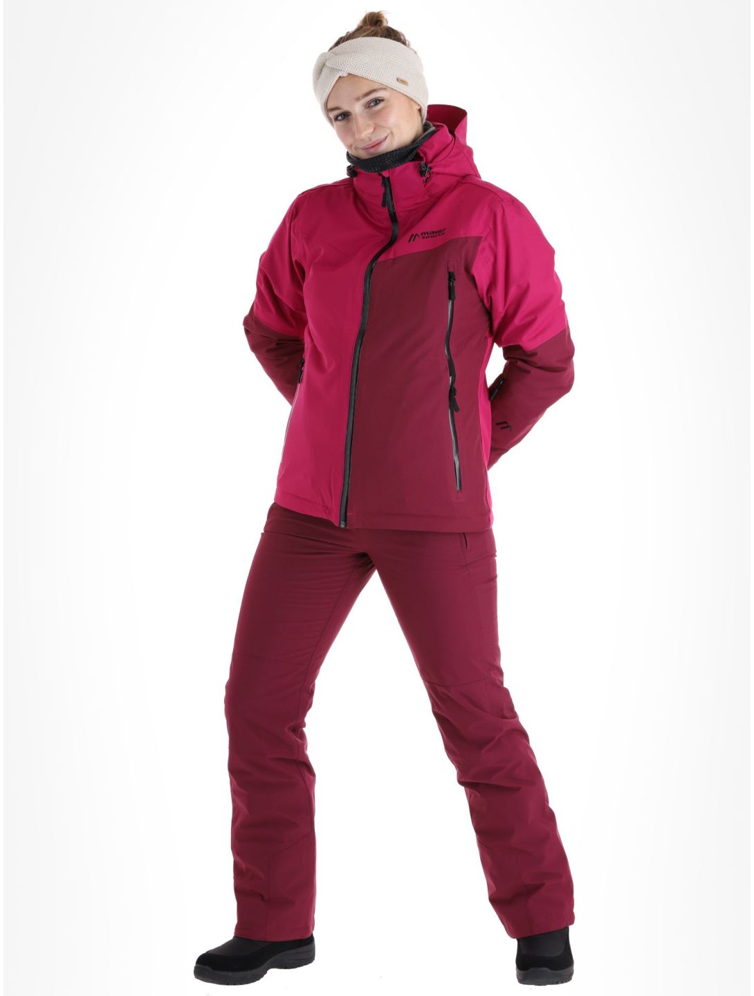 Maier Sports, Nuria giacca sci donna Magenta / Cherry Wine borgogna, viola 