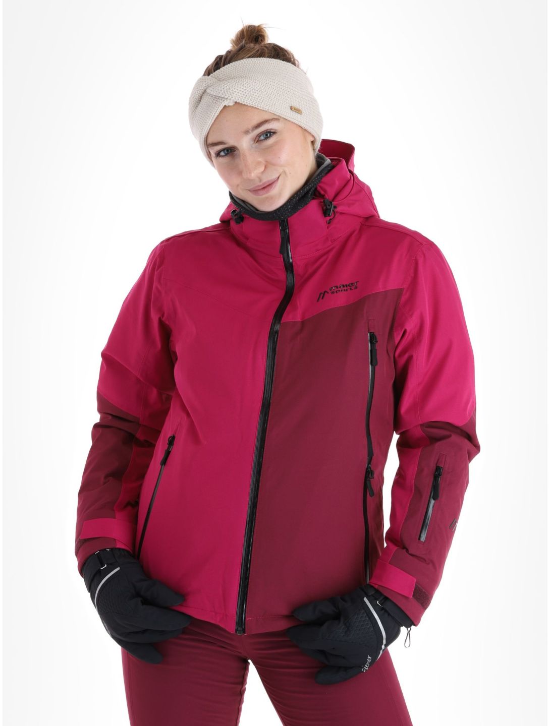 Maier Sports, Nuria giacca sci donna Magenta / Cherry Wine borgogna, viola 