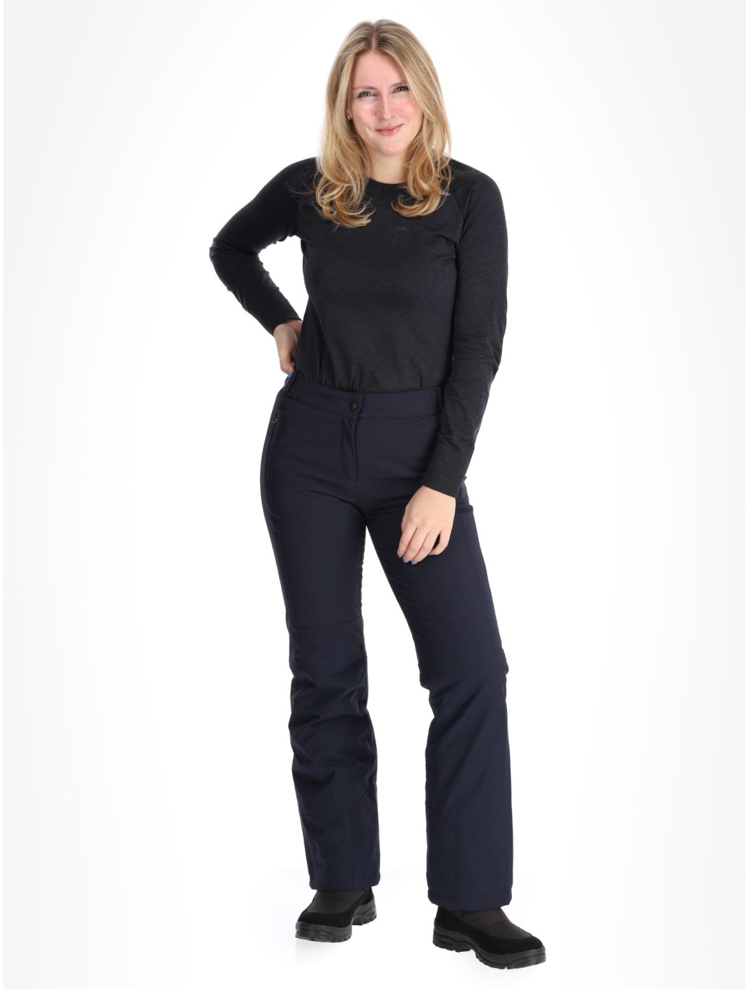 Maier Sports, Vroni Slim 2.0 pantaloni da sci donna Night Sky blu 