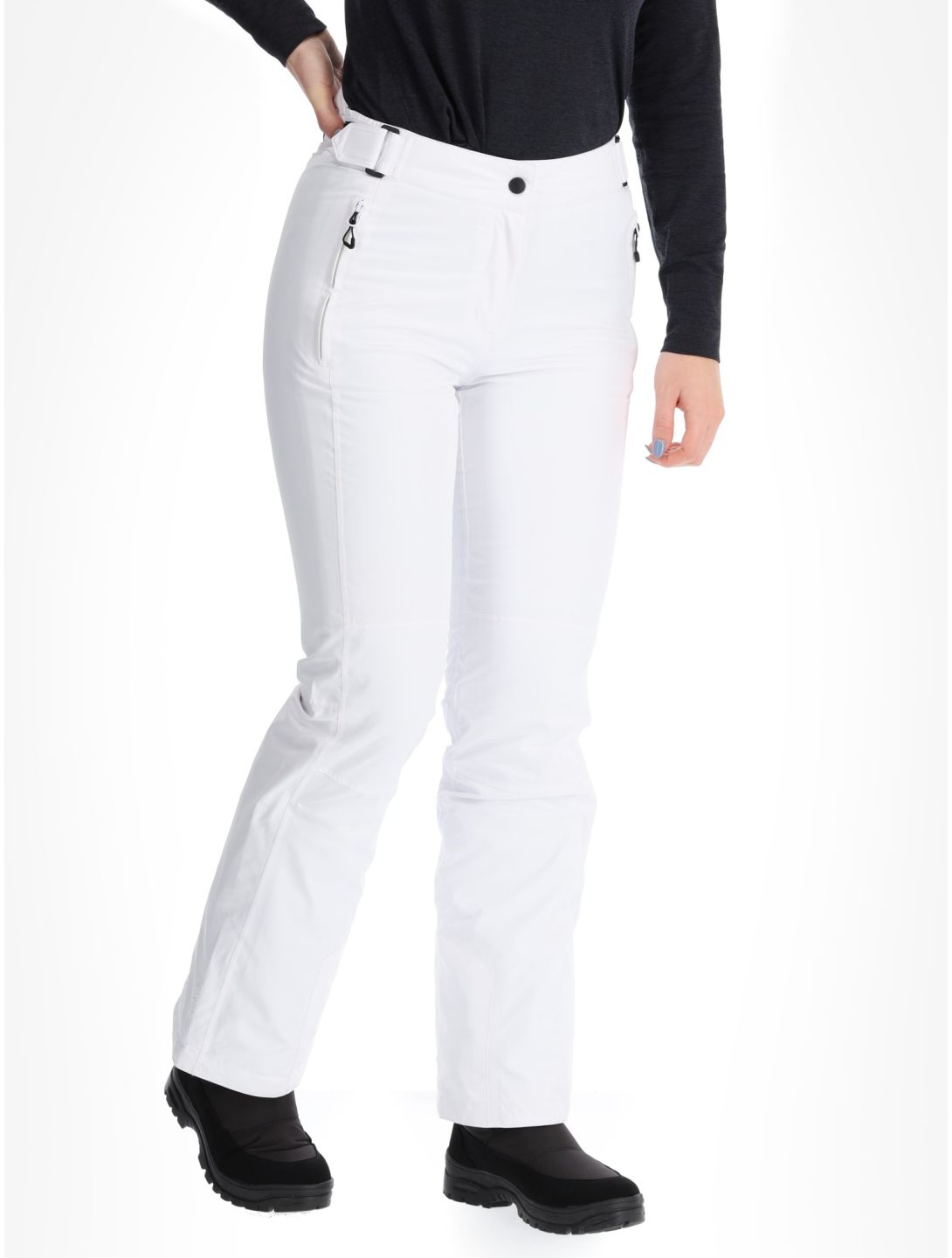 Maier Sports, Vroni Slim 2.0 pantaloni da sci donna White bianco 