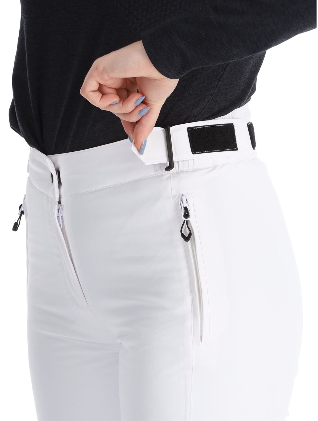 Maier Sports, Vroni Slim 2.0 pantaloni da sci donna White bianco 