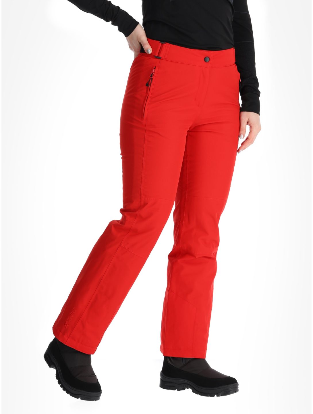 Maier Sports, Vroni Slim 2.0 pantaloni da sci conformato corto donna Salsa rosso 