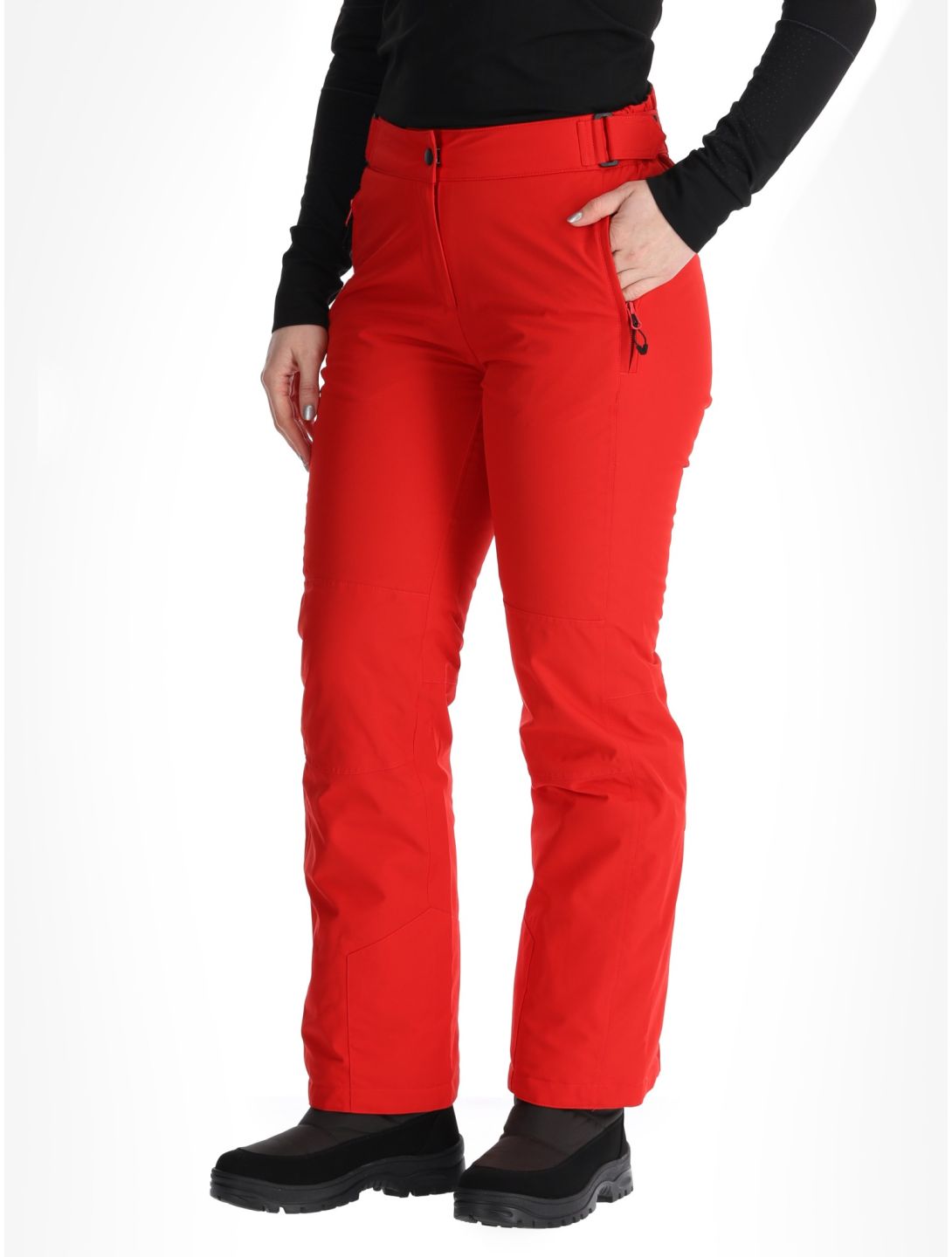 Maier Sports, Vroni Slim 2.0 pantaloni da sci conformato corto donna Salsa rosso 