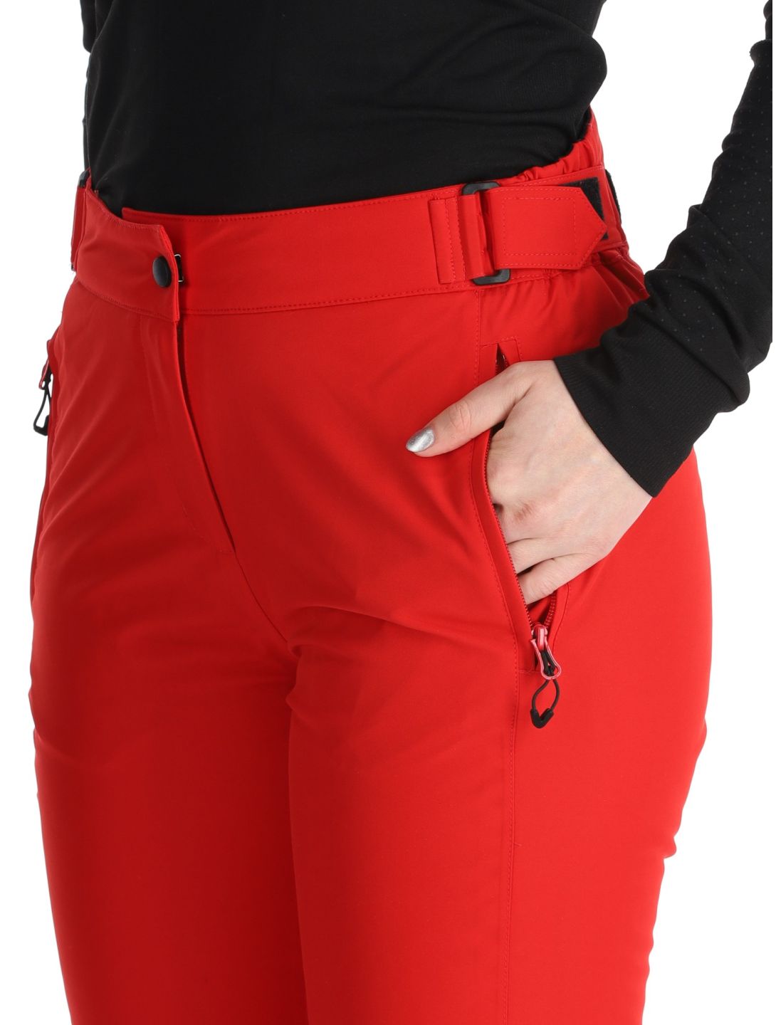 Maier Sports, Vroni Slim 2.0 pantaloni da sci conformato corto donna Salsa rosso 