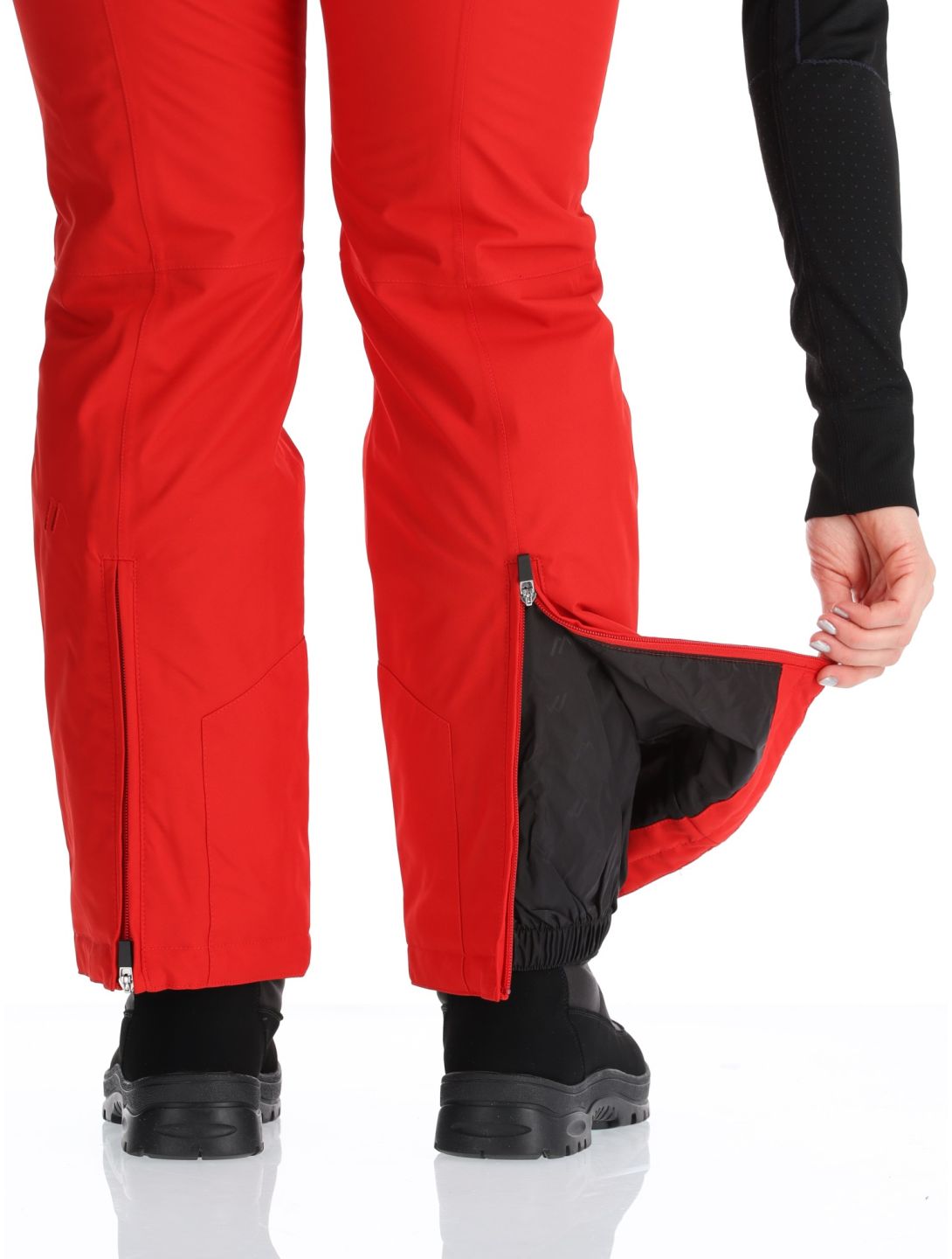 Maier Sports, Vroni Slim 2.0 pantaloni da sci conformato corto donna Salsa rosso 