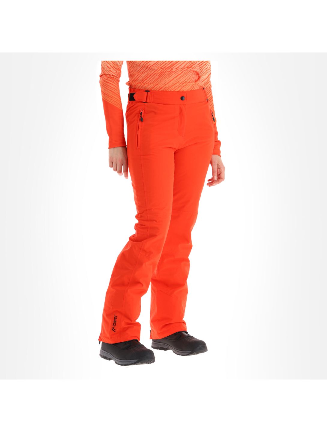 Maier Sports, Vroni Slim pantaloni da sci donna siren rosso 