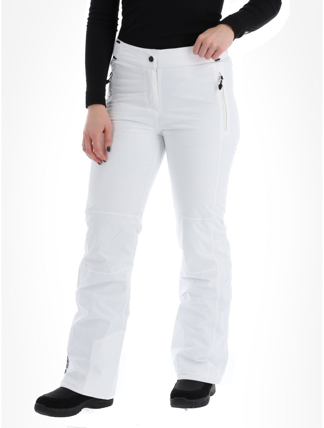 Maier Sports, Vroni slim pantaloni da sci donna White bianco 