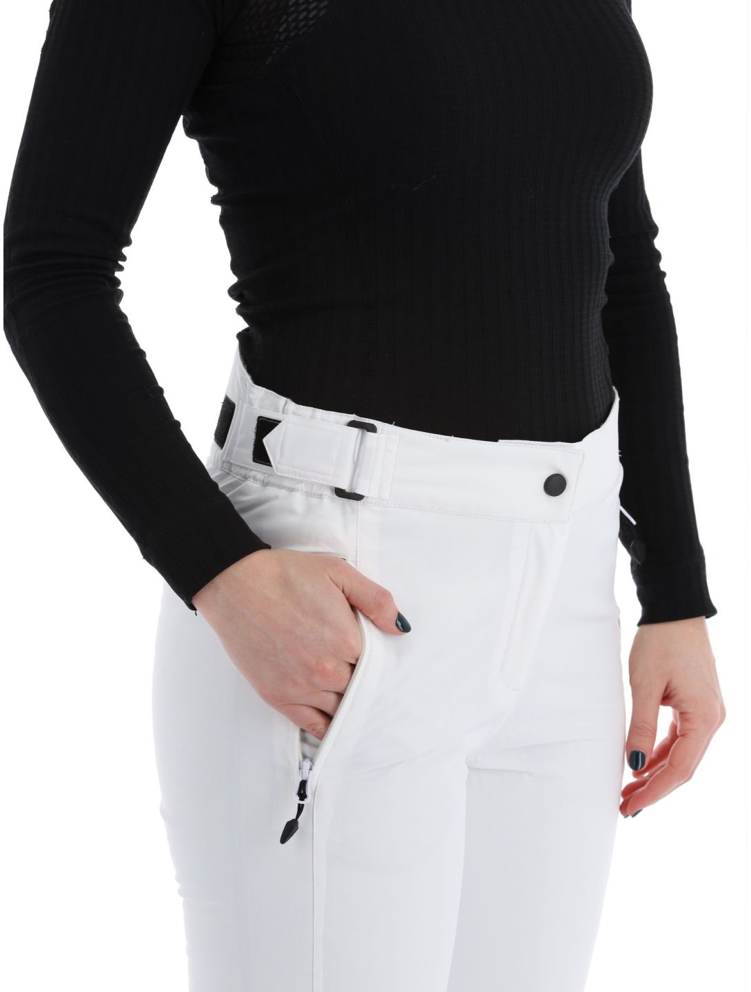 Maier Sports, Vroni slim pantaloni da sci donna White bianco 