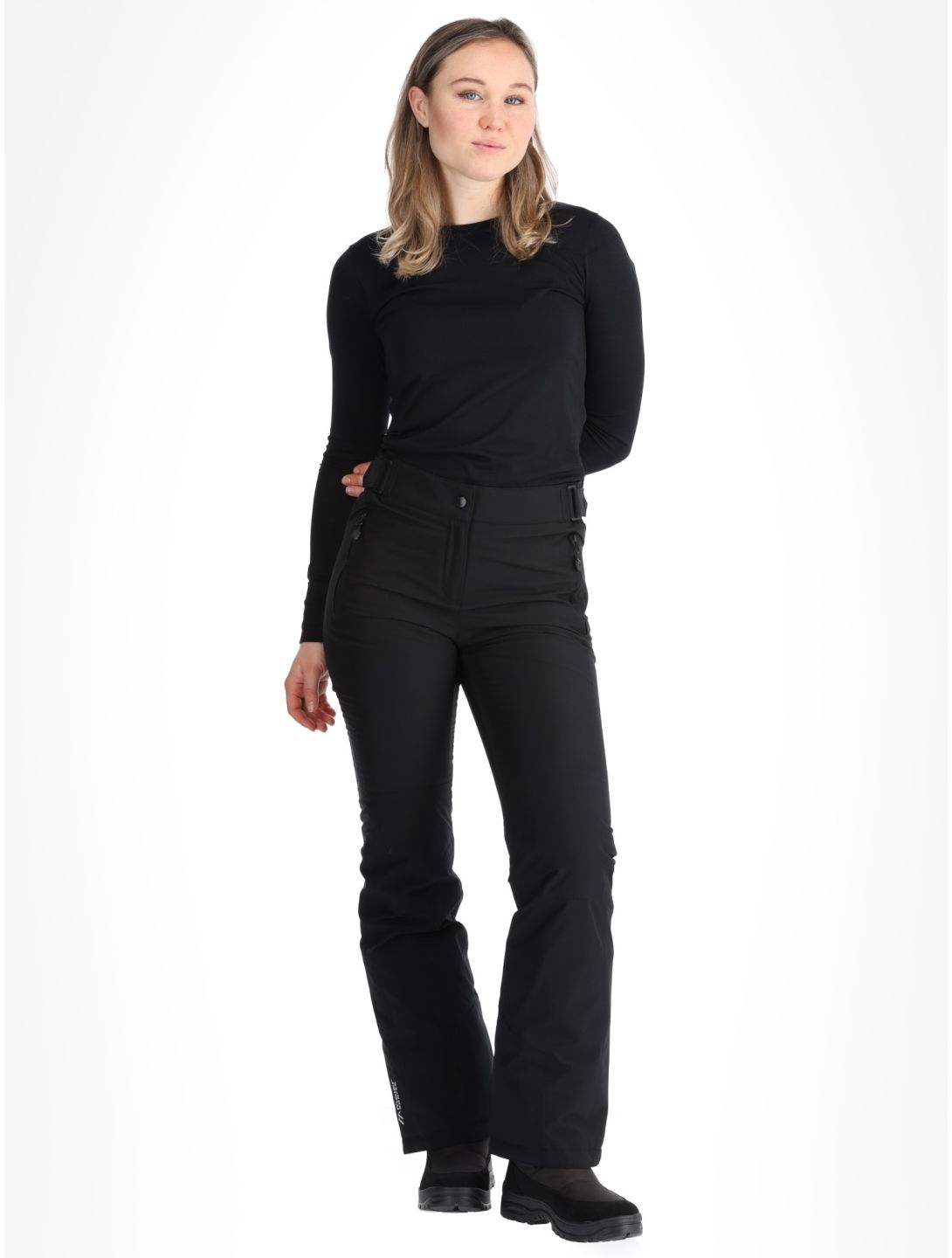 Maier Sports, Vroni slim pantaloni da sci donna Black nero 