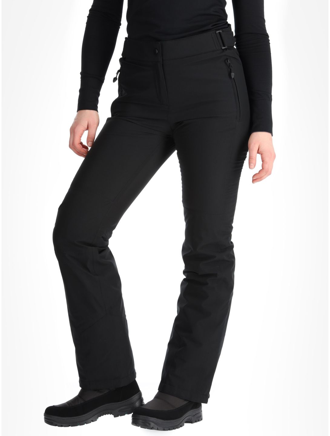 Maier Sports, Vroni slim pantaloni da sci donna Black nero 