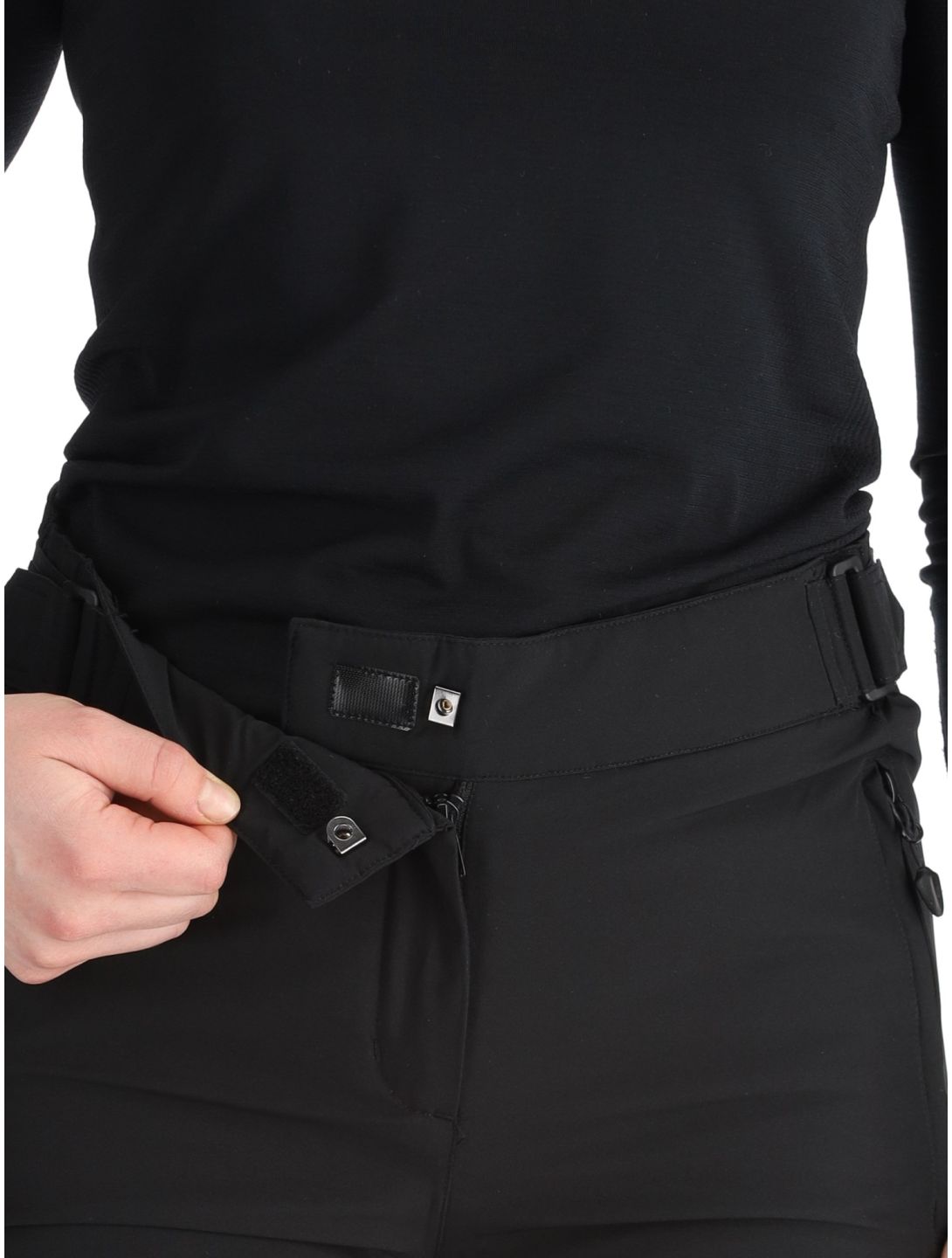 Maier Sports, Vroni slim pantaloni da sci donna Black nero 