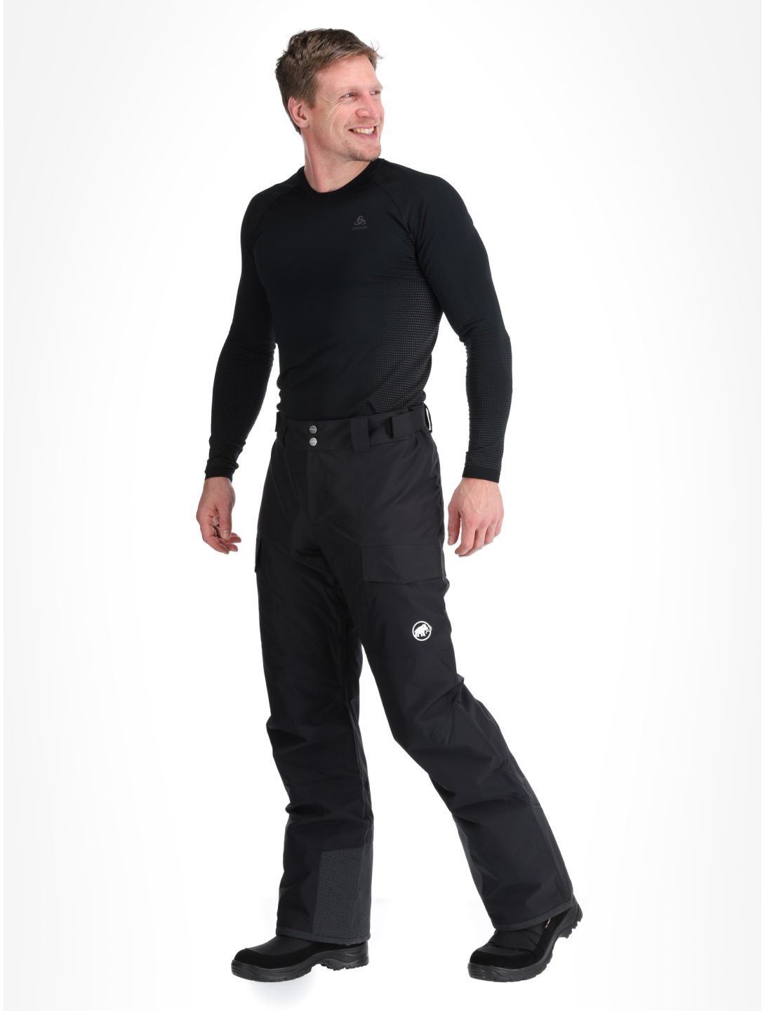 Mammut, Fall Line HS Thermo pantaloni da sci uomo Black nero 